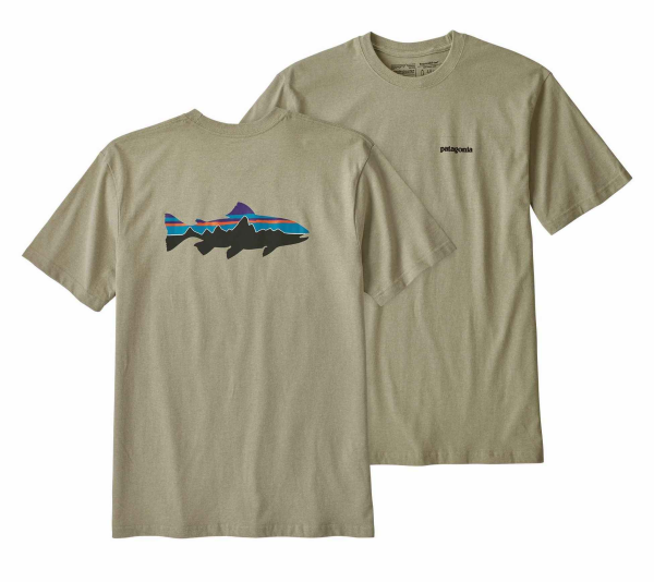 Patagonia Fitz Roy Trout Responsibili-Tee Weathered Stone Patagonia Fitz Roy Trout Responsibili-Tee Weathered Stone